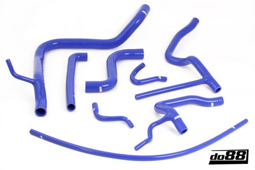 do88 - SAAB 900 Turbo T8 1981-1989 Coolant hoses Blue - DO88-KIT131B