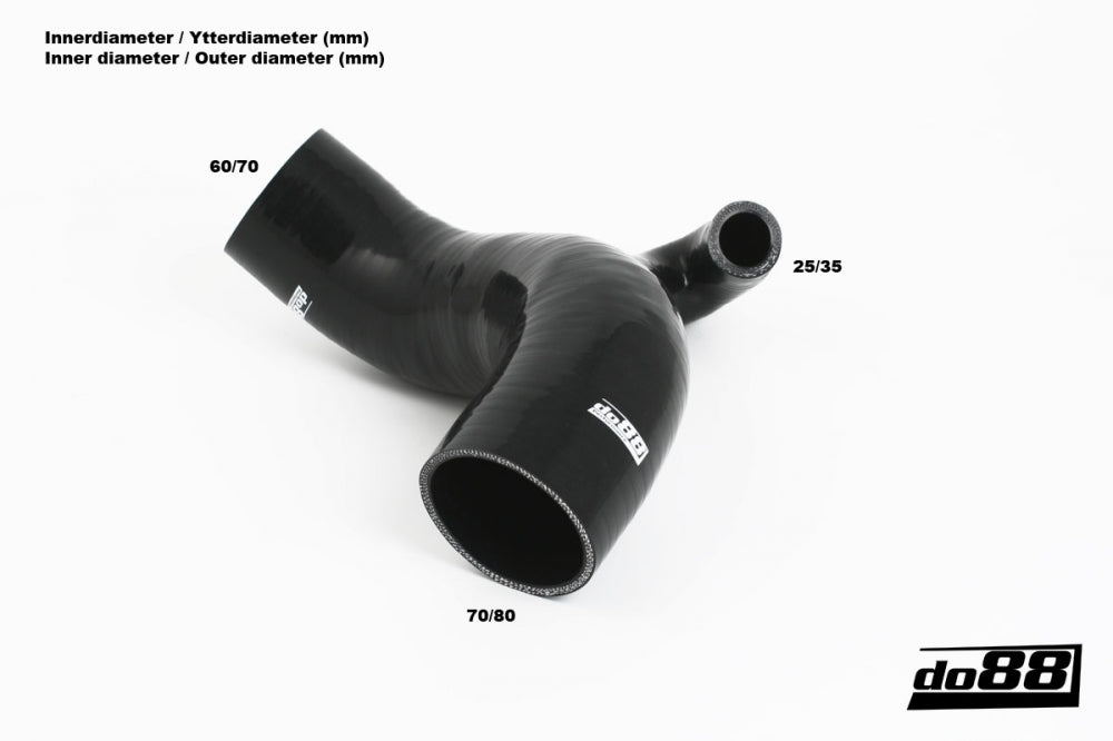do88 - Volvo 740/760/780 Turbo 1983-1989 Inlet hose Black - DO88-KIT134S