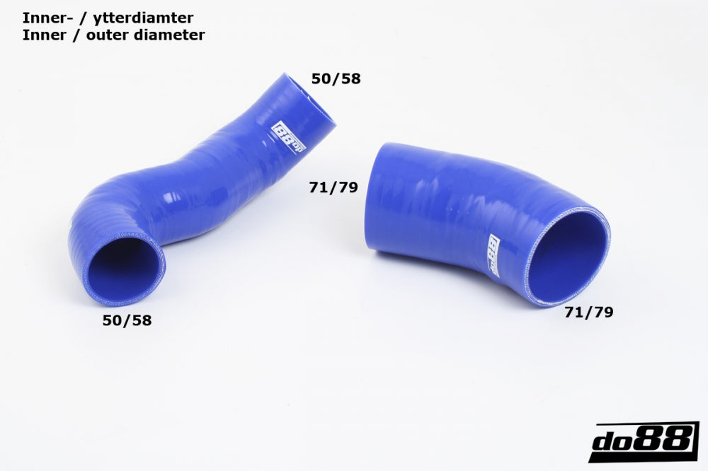 do88 - Ford Focus RS MKII Air filter box hoses Blue - CLAMP-KIT136