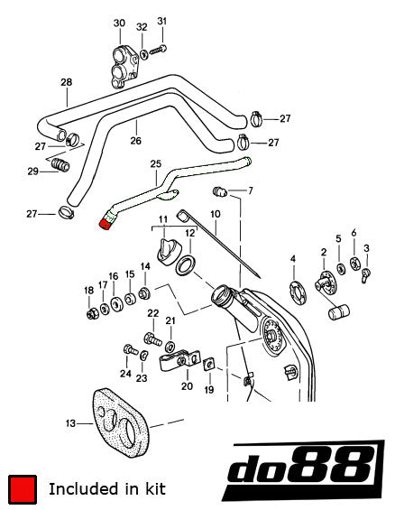 do88 - Porsche 930 Turbo Oil hoses - DO88-KIT141S