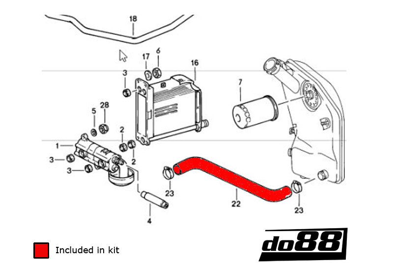 do88 - Porsche 930 Turbo Oil hoses - DO88-KIT141S