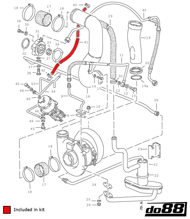 do88 - Porsche 930 Turbo Vacuum hoses - CLAMP-KIT144