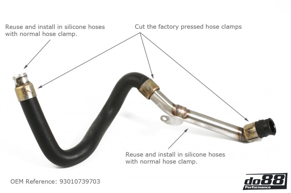 do88 - Porsche 964 Turbo Oil hoses - CLAMP-KIT158