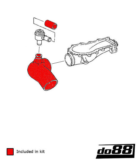do88 - Porsche 964 Turbo Inlet hoses for turbo - DO88-KIT159S