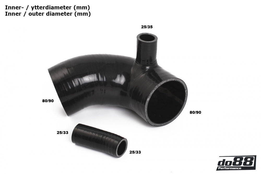 do88 - Porsche 964 Turbo Inlet hoses for turbo - DO88-KIT159S
