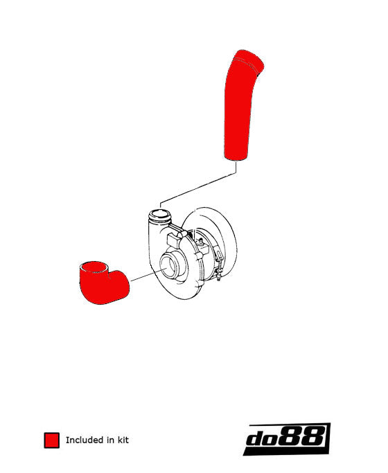 do88 - Porsche 964 Turbo Pressure hoses - DO88-KIT160S