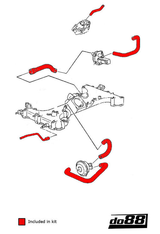 do88 - Porsche 964 Turbo K Jetronic hoses - CLAMP-KIT161