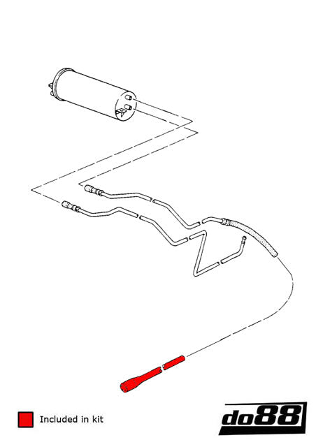 do88 - Porsche 964 Turbo Carbon canister hose - DO88-KIT163S