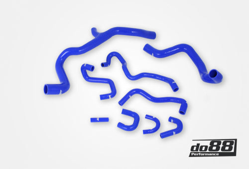 do88 - Volvo V70/S80 2.5T 2.5FT AFV 2008-15 Coolant hoses Blue - DO88-KIT198B