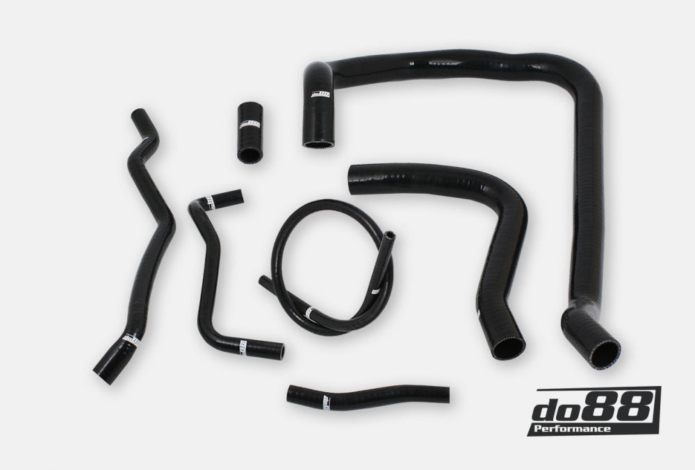 do88 - Volvo 740 760 780 940 960 D24 Coolant hoses Black - DO88-KIT206S