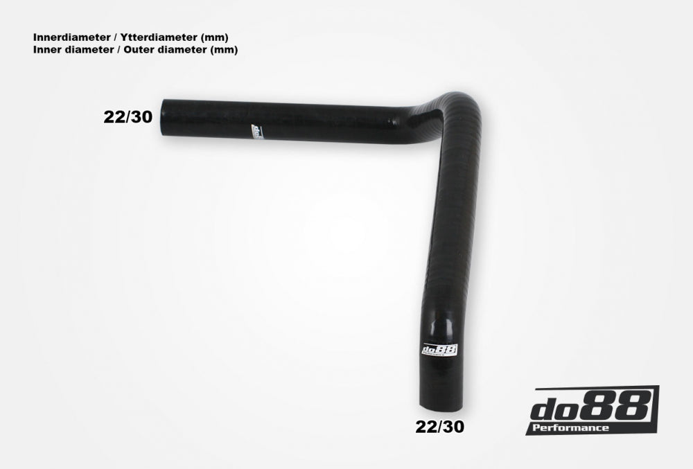 do88 - Volvo 740 760 780 940 960 D24T D24TIC Crankcase vent hose Black - CLAMP-KIT208
