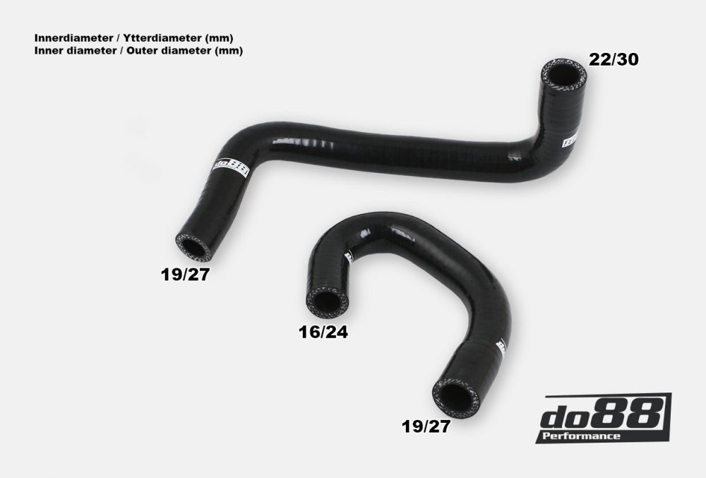 do88 - Volvo 240 740 760 780 84-89 Idle valve hoses Black - DO88-KIT209S