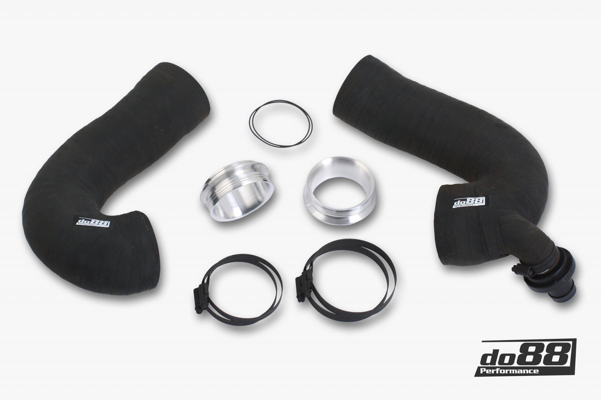 do88 - Porsche 911 Carrera (992) Turbo inlet hoses, OE/do88 66mm airbox - DO88-KIT212ST-OE-66