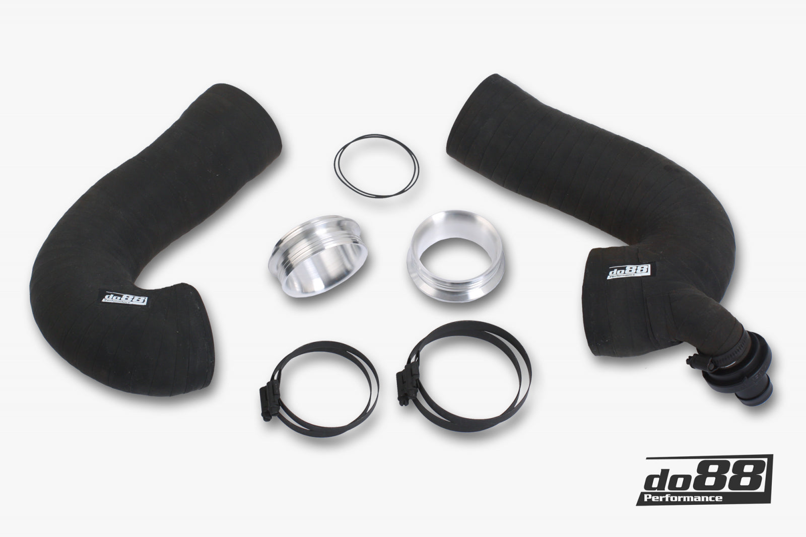 do88 - Porsche 911 Carrera (992) Turbo inlet hoses, OE/do88 66mm airbox - DO88-KIT212ST-OE-66
