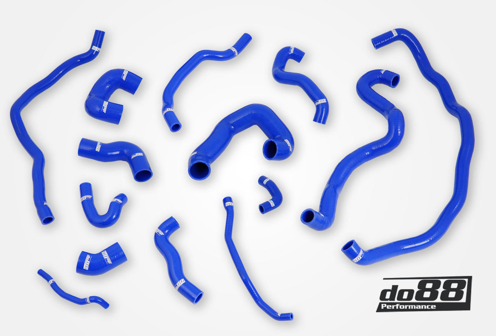 do88 - BMW 135i 335i E82 E90 (N54) Coolant hoses Blue - DO88-KIT222S