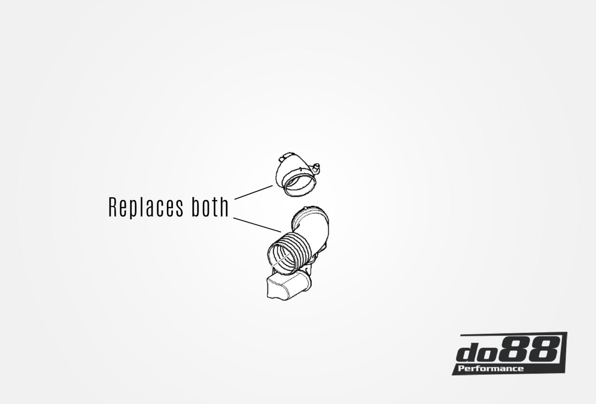 do88 - BMW 128i 325i 328i 330i E90 E82 2005-12 Intake Resonator Delete Blue - DO88-KIT232-1B