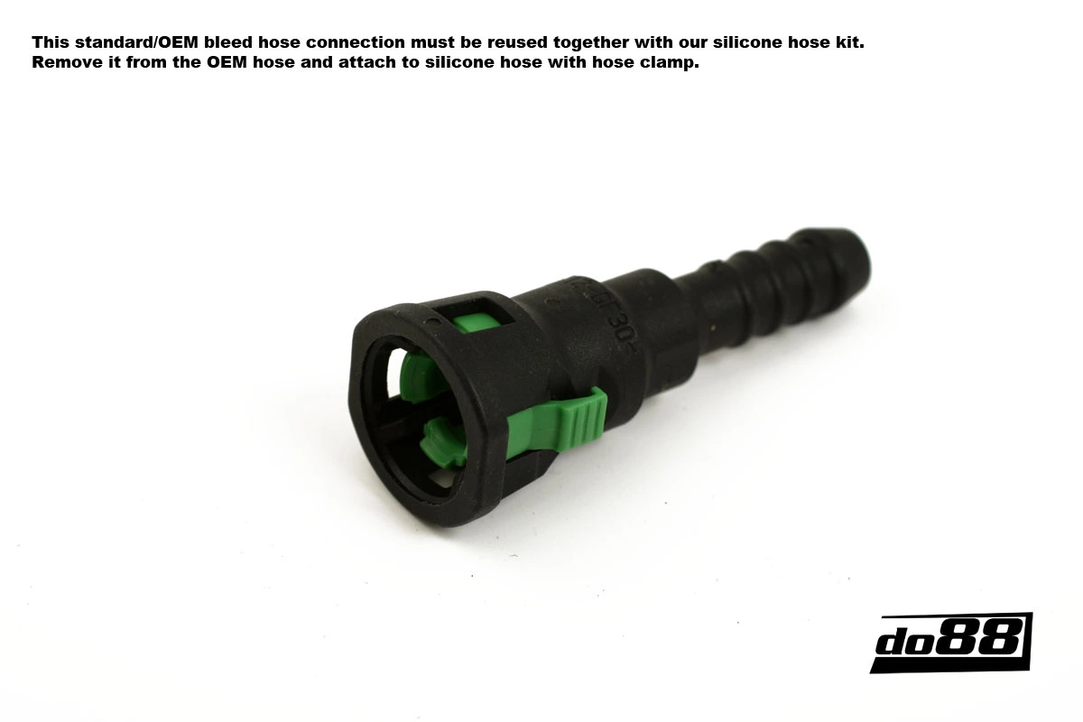 do88 - Volvo C30/C70/S40/V50 Turbo 04-13 Coolant hoses Black - DO88-KIT38R
