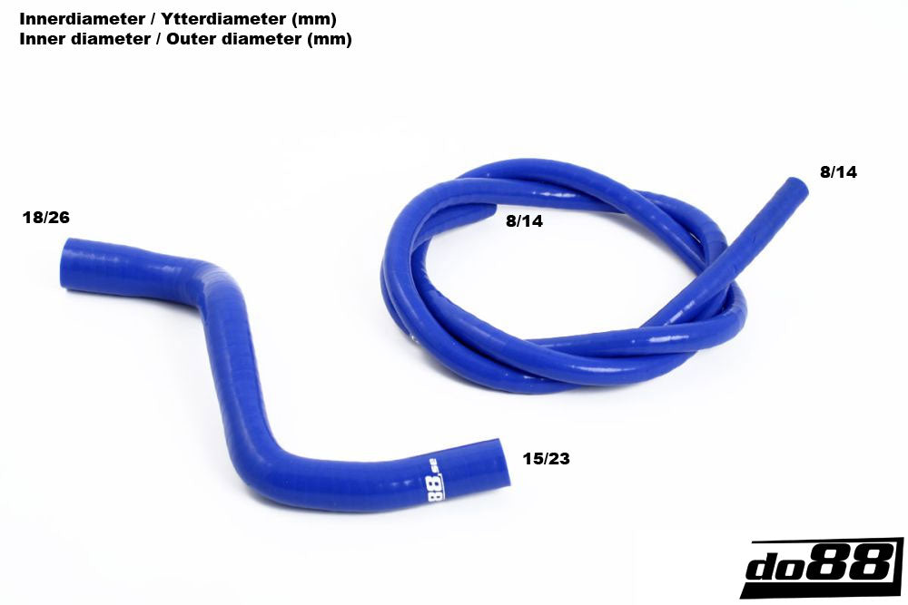 do88 - Volvo V70N/S60 01-08 Coolant hoses complement Blue - DO88-KIT49S
