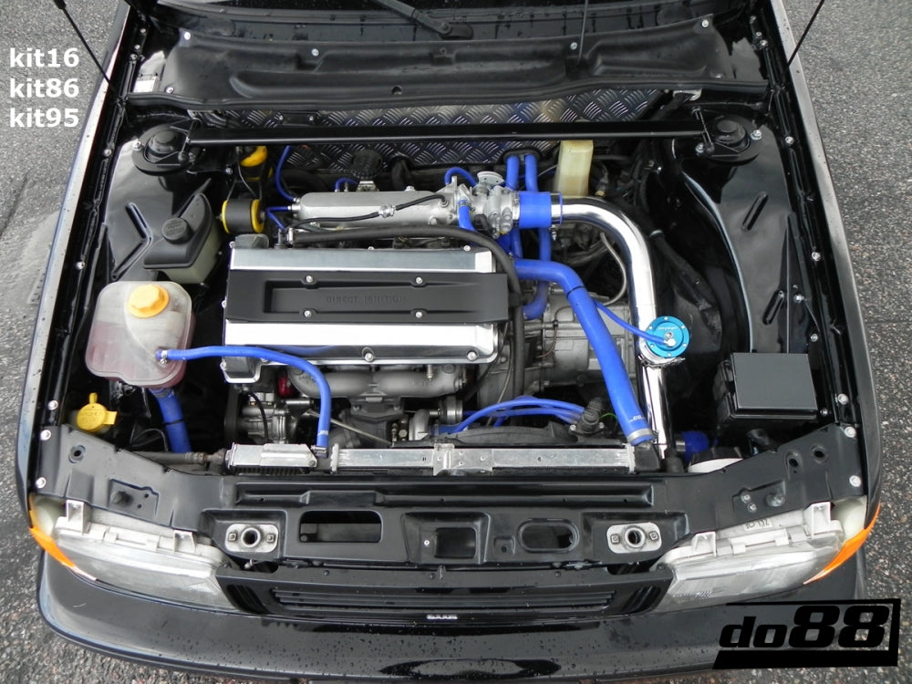 do88 - SAAB 9000 Turbo 91-98 Idle valve hoses Blue - DO88-KIT95B
