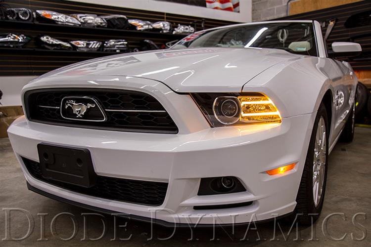 Clearance - Diode Dynamics Mustang Switchback LED Boards 13-14 Mustang - DD2174 for 2013-2014 Ford Mustang - angle view