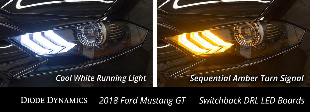 Clearance - Diode Dynamics 18+ Ford Mustang DRL LED Boards DD2280