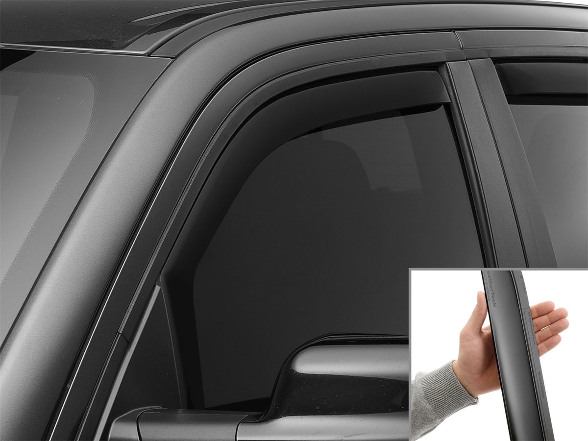 Weathertech - Side Window Deflector - Front Matte Black Tint 19-26 1500 - 80935IMB