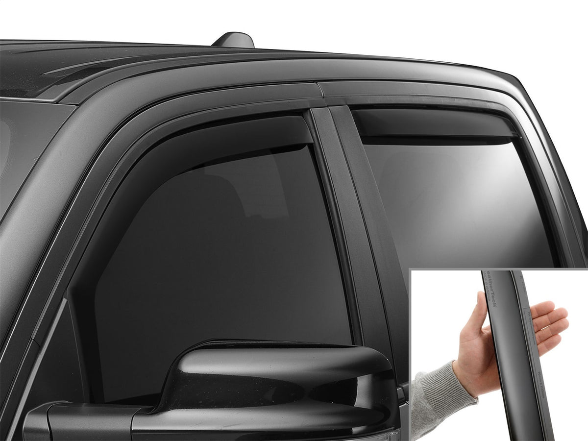 Weathertech - Side Window Deflector Set - Front And Rear Matte Black Tint 19-26 Ram 1500 - 82935IMB