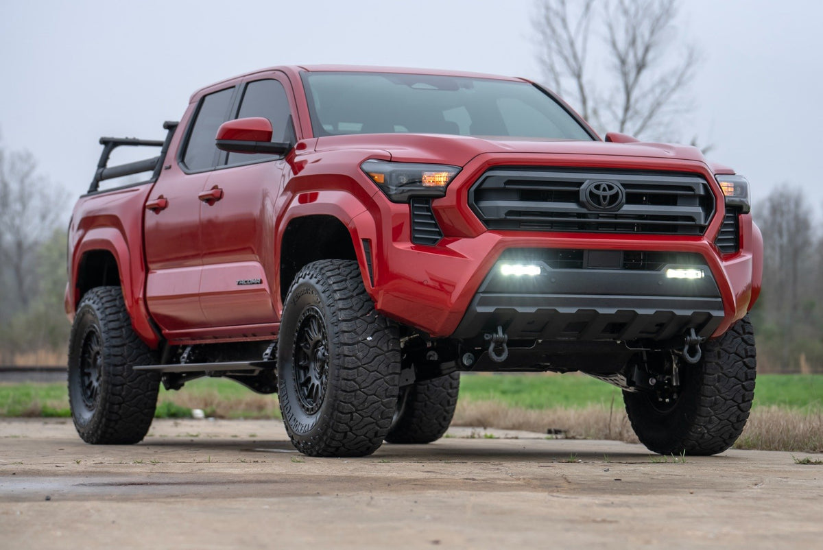 Rough Country - Bed Rack - Half Rack - Aluminum - Toyota Tacoma 2WD/4WD (2024-2025) - 73119 for 2024 Toyota Tacoma - rear vie