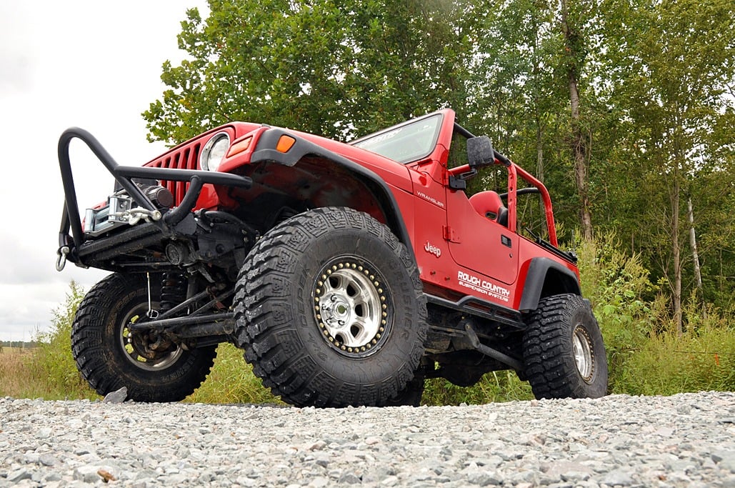 Rough Country - 4 Inch Lift Kit - Long Arm - M1 - Jeep Wrangler TJ 4WD (1997-2006) - 66340 for 1997-2006 Jeep Wrangler - clos