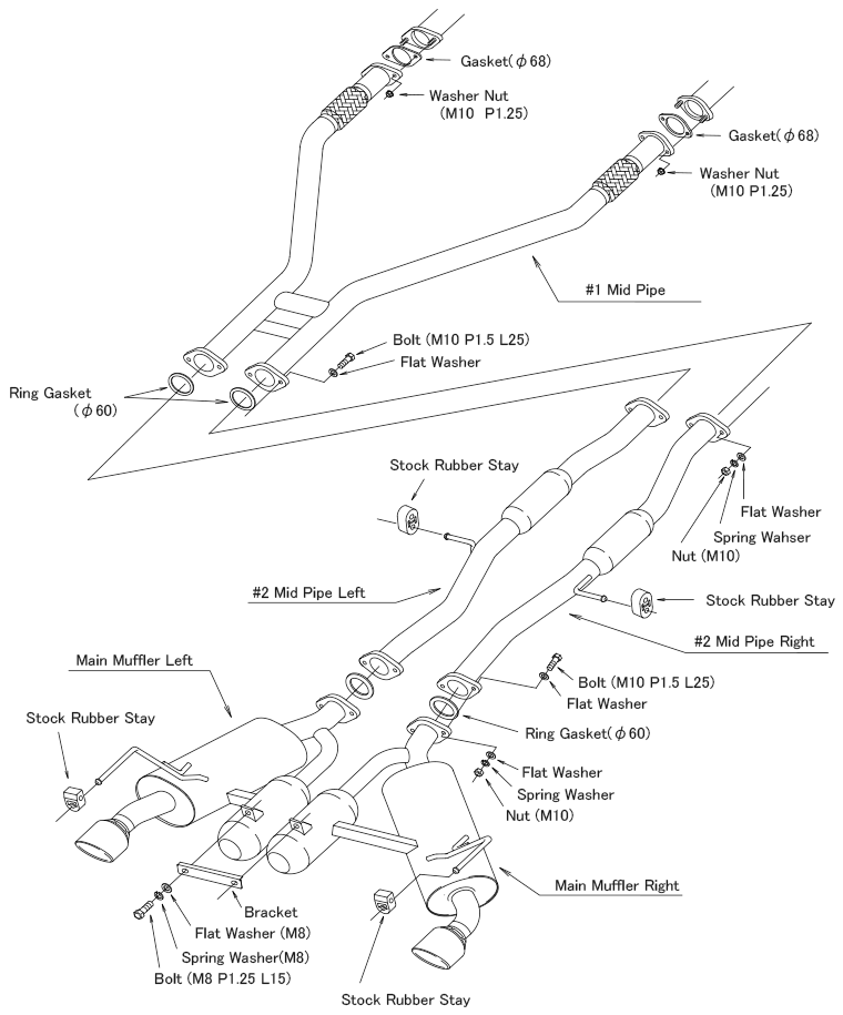 HKS Super Turbo Muffler Fairlady Z (Z) - 31029-AN014