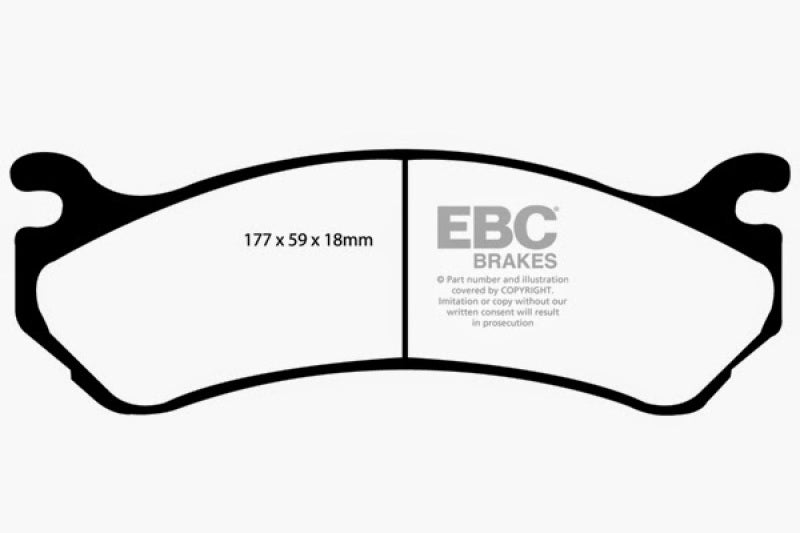 EBC 02 Cadillac Escalade 5.3 (Akebono rear caliper) Greenstuff Front Brake Pads - DP61304