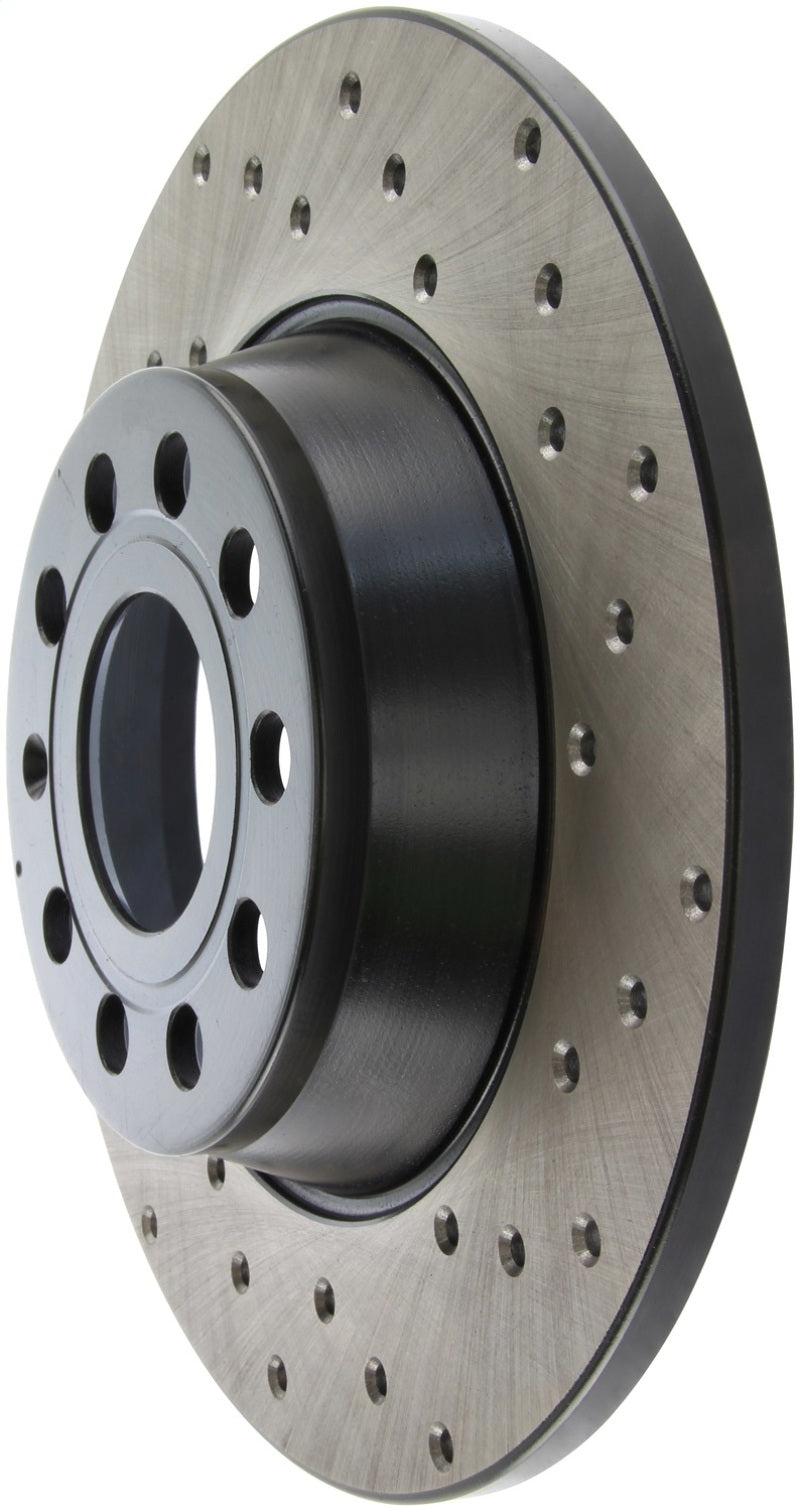 StopTech 06-11 Audi A3 / 06-09 VW GTI Mk V / 05-10 Jetta (Exc Wagon) Drilled Left Rear Rotor - 128.33099L