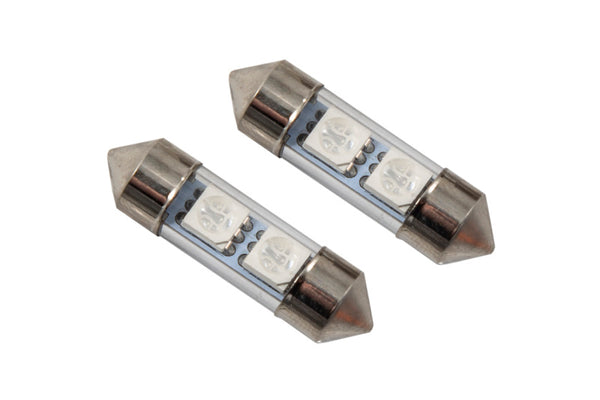 Diode Dynamics 31mm SMF2 LED Bulb - Blue (Pair) - DD0067P for 2000-2009 Honda S2000 - front view