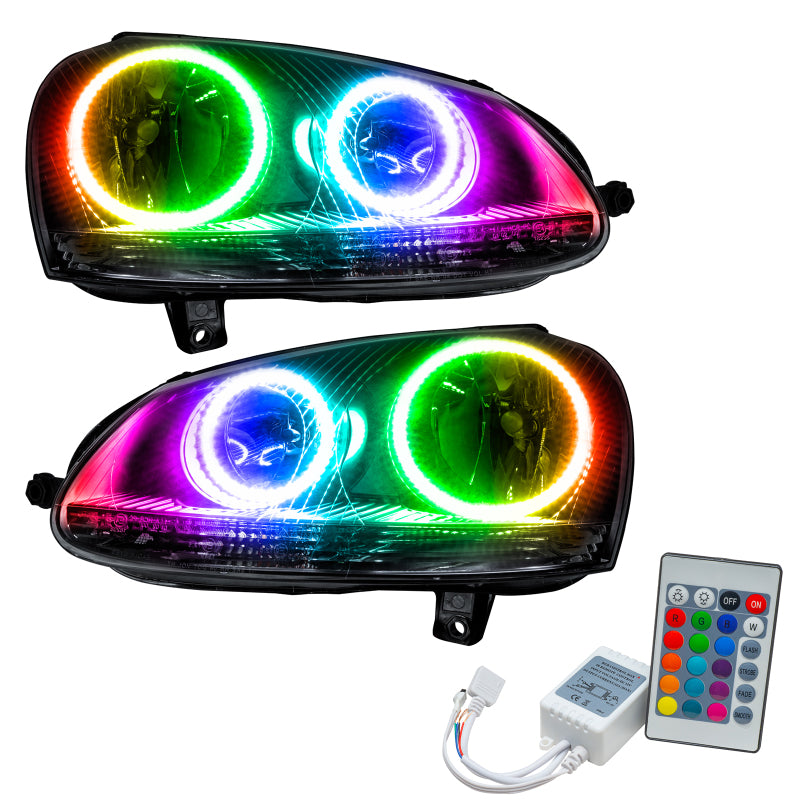 Oracle 06-10 Volkswagen Jetta SMD HL - Chrome - ColorSHIFT w/ Simple Controller - 7098-504