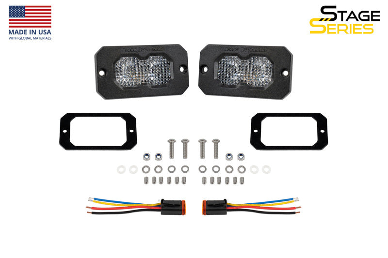 Diode Dynamics C2R White Flood Flush Mount LED Pod (Pair) - DD8573P