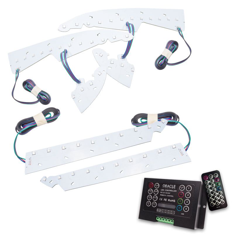 Oracle 14-15 GMC Sierra Headlight DRL Upgrade Kit - ColorSHIFT w/ 2.0 Controller SEE WARRANTY - 2450-333