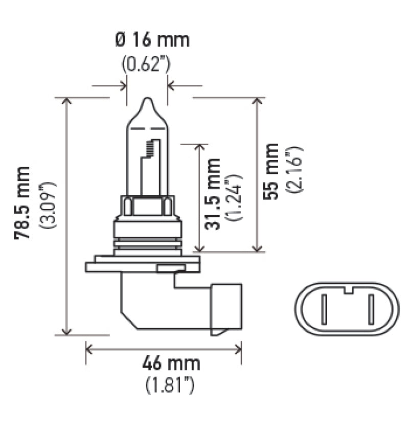 Hella 9005 12V 65W Xen White Bulb (Pair) - H71071402