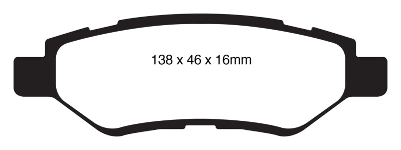 EBC 08-13 Cadillac CTS 3.0 Greenstuff Rear Brake Pads - DP21829