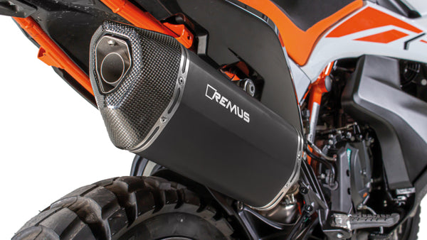 Remus 2019 KTM 790 Adventure R Mod Black Hawk Black Slip On - 64783 655219 by Remus