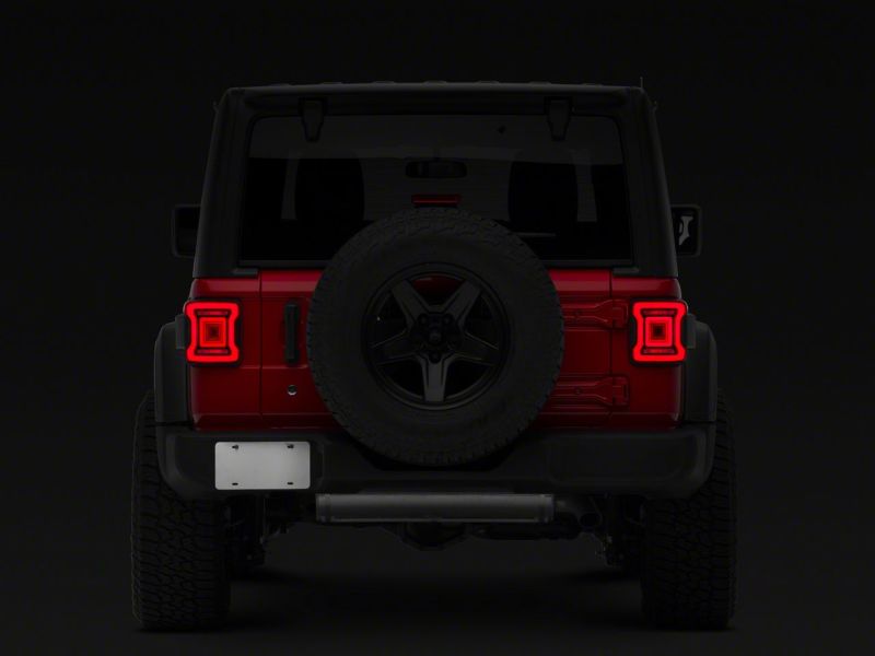 Raxiom 18-23 Jeep Wrangler JL Horizon LED Tail Lights- BlkHousing- Red Lens - J133625-JL