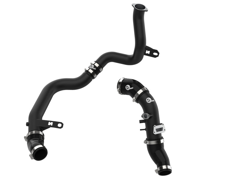 aFe 19-22 Hyundai Veloster N L4 2.0L (t) BladeRunner Aluminum Hot &amp; Cold Charge Pipe Kit - Black - 46-20644-B