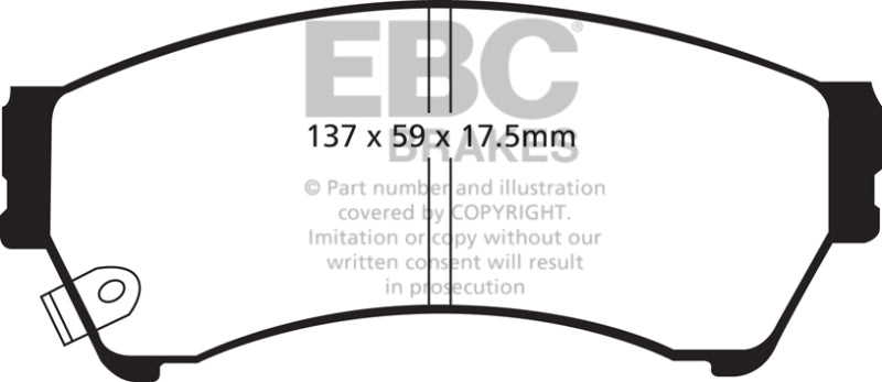 EBC 06-09 Ford Fusion 2.3 Greenstuff Front Brake Pads - DP21765