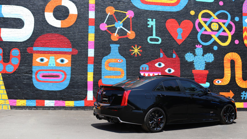 Corsa 2016-2019 Cadillac ATS 3.6T 4in Inlet / 4in Outlet Twin Black Tip Kit (For Corsa Exhaust Only) - 14479BLK