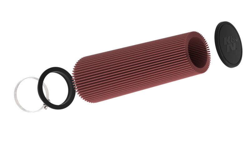 K&amp;N Universal Clamp-On Air Filter 7-1/2in 6 DEG FLG 5in OD 20 1/8in H - RU-5295