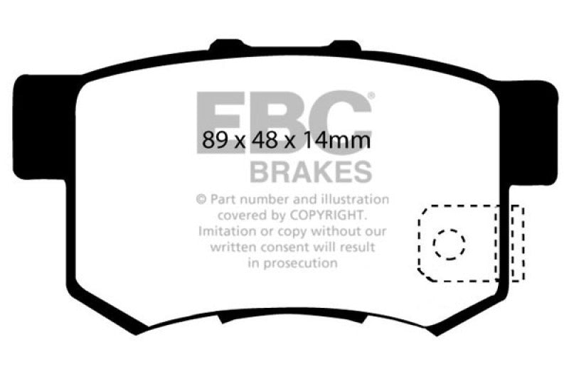 EBC 97 Acura CL 2.2 Ultimax2 Rear Brake Pads - UD537