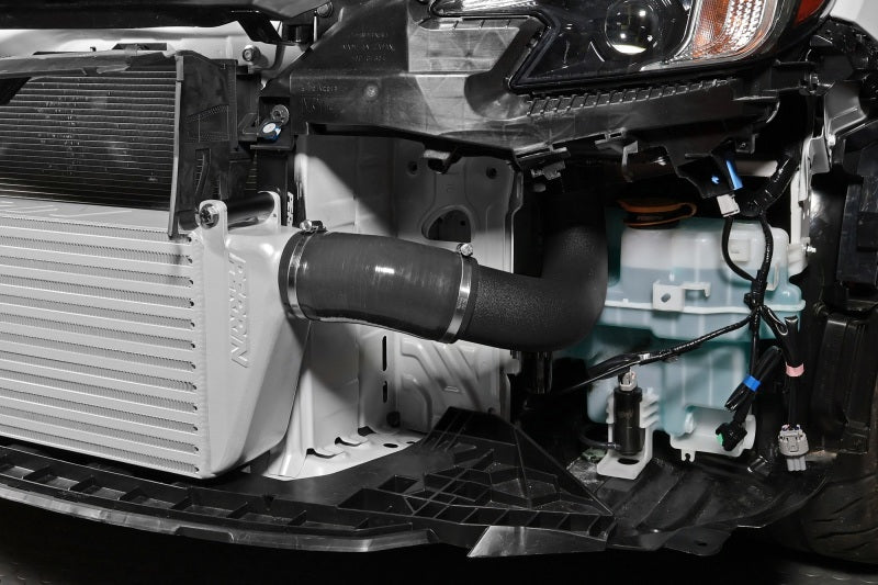 Perrin 22-23 Subaru WRX Front Mount Intercooler Kit (Black Tubes &amp; Silver Core) - PSP-ITR-441SL/BK