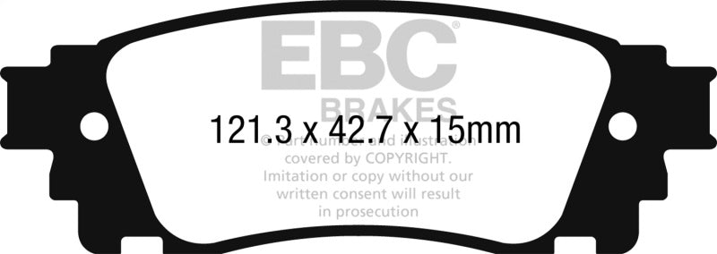 EBC 2017+ Toyota C-HR 2.0L Ultimax2 Rear Brake Pads - UD1805