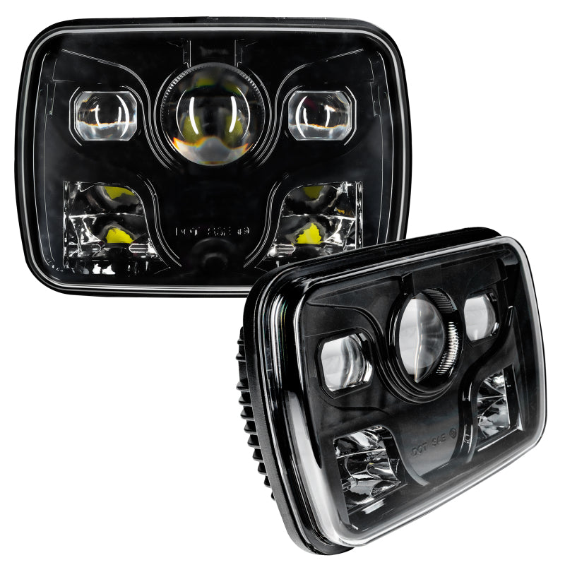 Oracle 7inx6in 40W Replacement LED Headlight - Black (Pair) SEE WARRANTY - 6919-001