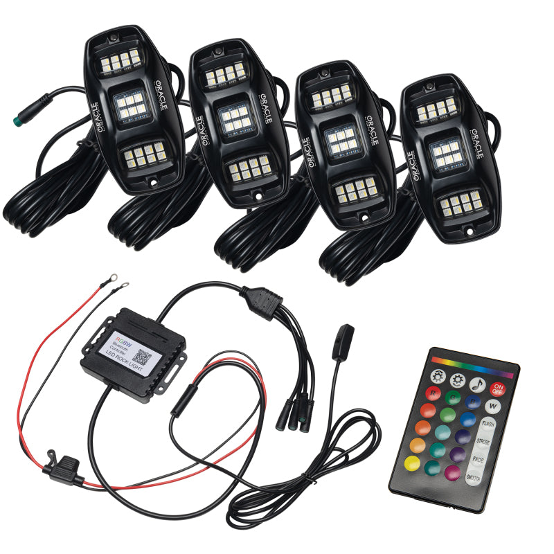 Oracle Underbody  RGB+W Wheel Well Rock Light Kit - 4 PCS - ColorSHIFT SEE WARRANTY - 5895-339