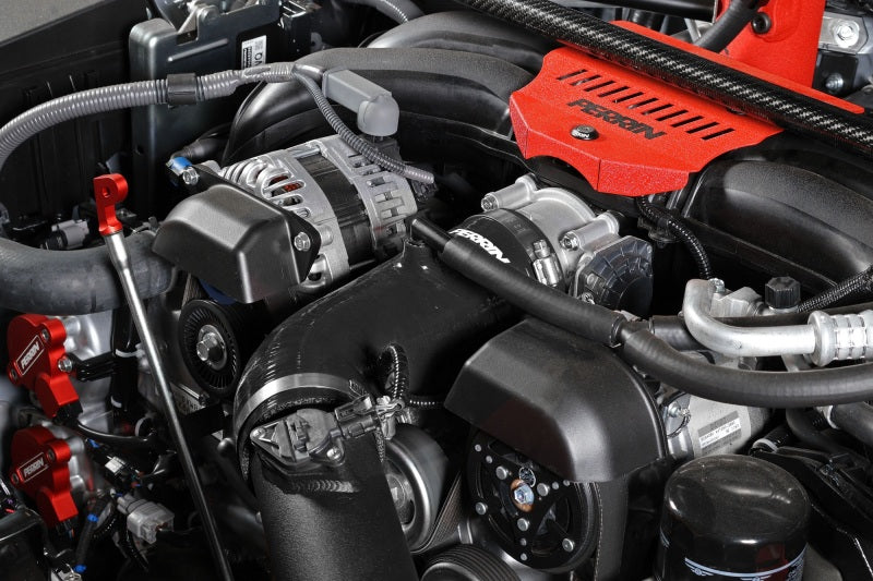 Perrin 22+ Subaru BRZ/Toyota GR86 Silicone Inlet Hose (3in. ID / SS Wire) - Black - PSP-INT-432BK